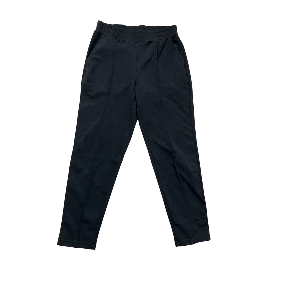 Mondetta Mens Black Elastic Waist Tapered Recycled‎ Polyester Trousers Size M